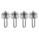 thumbnail image 4 of Uds. Cerradura de barra oscilante aleación de Zinc brazo Extra grueso resistente a los golpes cerradura de puerta ajustable de 3 posiciones guardia de seguridad para Hotel, 4 of 9