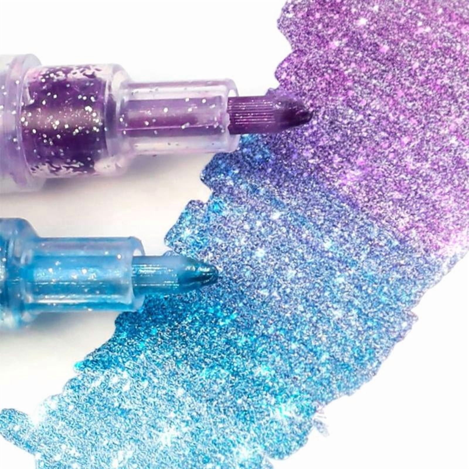 CEORPER Glittering Highlighter Pen Quick Drying for Journaling Card Making Drawing