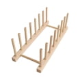thumbnail image 1 of Guardoinrt Stylish Wood Dish Drying Rack Easy Access Storage Racks For Kitchen Pot Easy To Install And Maintain 7grids, 1 of 6