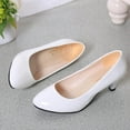 thumbnail image 5 of Juebong Women's 2 Inch Pumps Pointy Toe Stiletto High Heels Work Party Wedding Shoes Office Special Dressy Shoes White,36, 5 of 5