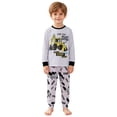 thumbnail image 4 of CAICJ98 Kids Pajamas Boys Long Sleeve Excavator Top and Pants Pjs Set Toddler 2 Piece Soft Cotton Sleepwear,Size 5-6 Years, 4 of 9
