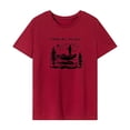 thumbnail image 1 of Camiseta para mujer verano femenino cuello redondo camisa para uso diario vacaciones en la playa L, 1 of 7