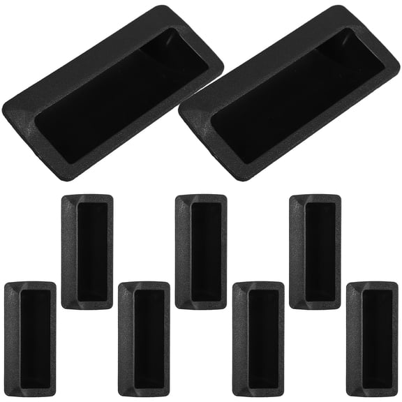 Raindrops 10pcs Flush Door Pull Handle For Cabinet Drawer Plastic Recessed Handle Modern Drawer Pulls Black Cabinet Knobs Unique Cabinet Knobs Cabinet Door Handles
