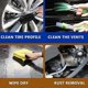 thumbnail image 5 of Type A 14pcs/set Car Cleaning Cloth Washing Mitten Duster Wheel Hub Brush Vehicle Detailing, 5 of 5
