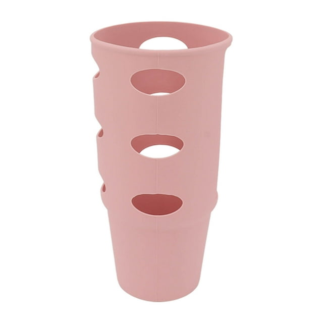 Cup Protector Sleeve, Cup Boot Easy Clean Anti Slip Wearproof Impact Resistant All Round Protection Detachable for Car Pink,Green,Light Pink
