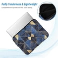 thumbnail image 2 of FORMRS 15-15.6 inch Laptop Sleeve Case Soft Carrying Quilted Computer Bag Cover, Blue Geometric Pattern, 2 of 7