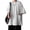 White, variant on sunsanly Summer Men T-shirt Round Neck Loose Mid Length Solid Color Plus Size Pockets Half Sleeves Streetwear Outdoor Top