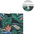 thumbnail image 5 of Coolnut Tropical Palm Leaves Shower Curtain, Waterproof Washable Bathroom Shower Curtain, Durable Polyester Cloth Fabric Bathroom Decor Set with 12 Hooks,60 x 72 inches, 5 of 6