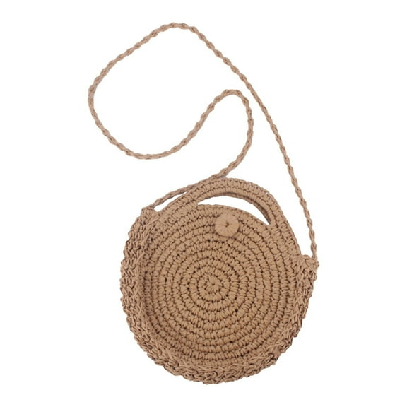 MUSOIE Straw Bags for Women Small Crossbody Bag Beach Purse Weave Shoulder Handbag Rattan