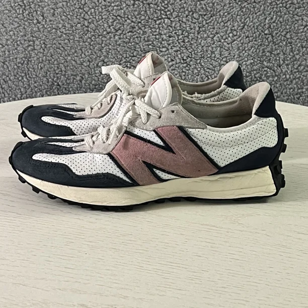 New Balance Shoes Mens 10D White Natural 327 Running Walking Sneakers MS327PW