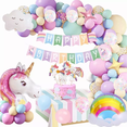 thumbnail image 1 of Globos De Unicornio 3d P/decoración De Fiesta De Cumpleaños, 1 of 5