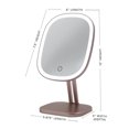 thumbnail image 3 of Impressions Vanity Touch Highlight Makeup Mirror with Lights, Tabletop Vanity Mirror (Rose Gold), 3 of 12