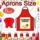 thumbnail image 2 of 6pcs Spice Costumes And Hat Set Large Group Halloween Red Apron Aprons Condiments With Spices On Them For Adults Women Teams Fancy Dress Outfit Group Cosplays, 2 of 7