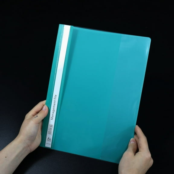 Goowood Fashion Style File Folders 12 Pack Loose Leaf Business Report Covers Plastic Document Organizer for Office Home and Presentation