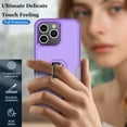 thumbnail image 5 of Njjex for iPhone 15 Plus Phone Case with Rotatable Ring Holder [Bulit-in Kickstand],360°Full Body Shockproof Heavy Duty Protection Case with Screen Protector for iPhone 15 Plus 6.7 Inch, Purple, 5 of 7