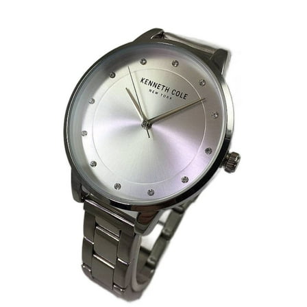 Women's Kenneth Cole Silver Steel Crystallized Watch KC50044004