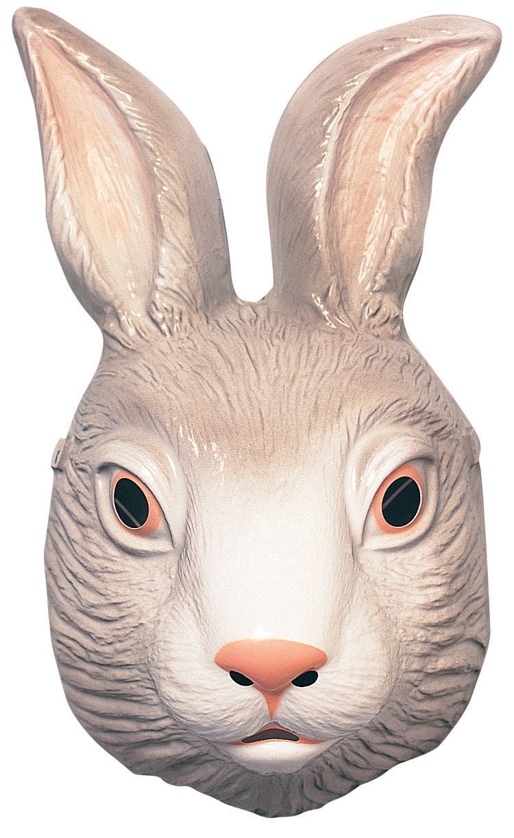 childs child plastic animal white bunny rabbit easter mask