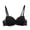 Black, variant on A B Cup Women Solid Underwire Push Up Bras