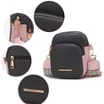 thumbnail image 6 of MKF Collection Rachel Women’s Crossbody Bag Handbag Shoulder Bag Vegan Leather by Mia K- Pink, 6 of 6