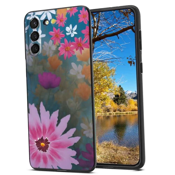 Compatible with Samsung Galaxy S22 Phone Case, Flowers-34 Case Men Women, Flexible Silicone Shockproof Case for Samsung Galaxy S22