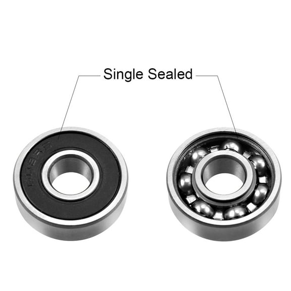 Deep Groove Ball Bearing 608RS Single Sealed, 8mm x 22mm x 7mm Chrome Steel Bearings
