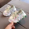 thumbnail image 4 of Mikilon Kids Spring and Fall Sports Shoes Size 7.5-12 Patchwork Color Cutout Drawstring Shoes Soft Sole Shoes, 4 of 5
