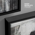 thumbnail image 4 of wall26 Framed Canvas Print Wall Art Minimal Grunge Gray Brown Color Block Collage Abstract Shapes Illustrations Modern Art Decorative Contemporary for Living Room, Bedroom, Office - 16x24 Black, 4 of 5