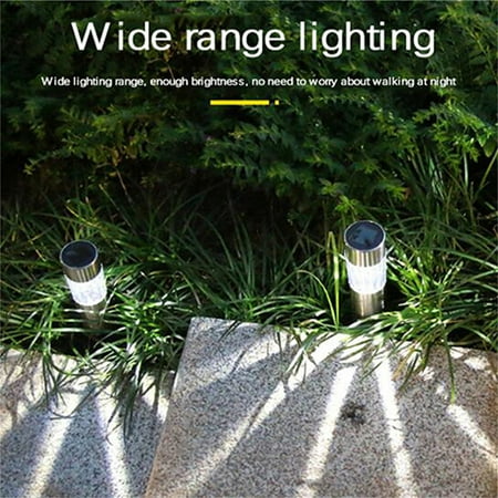 

WOCACHI Solar Lights Outdoor 1Pack Stainless Steel Outdoor Solar Lights - Waterproof