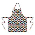 thumbnail image 2 of Pioneer Flower Floral Print Pattern Apron for Women and Men, Cotton Linen Waterproof with Pockets, Adjustable, 33x27 Inch for Kitchen, Gardening, BBQ, Salon, 2 of 6