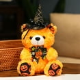 thumbnail image 4 of Konghyp Halloween Bear Doll with Hat, Soft Teddy Bear with Cute Halloween Bow Tie, Decorative Plush Toy for Holiday, Party, and Home Decor, Collectible Halloween Gifts, 4 of 4