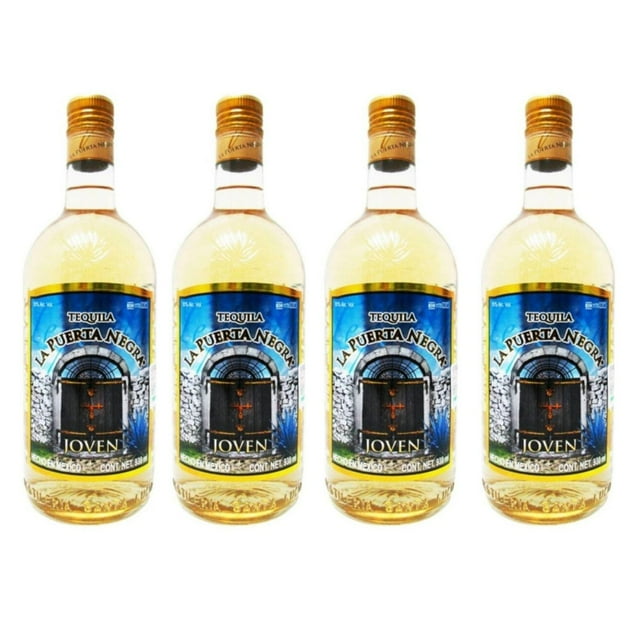 Pack de 4 Tequila La Puerta Negra Joven 930 ml