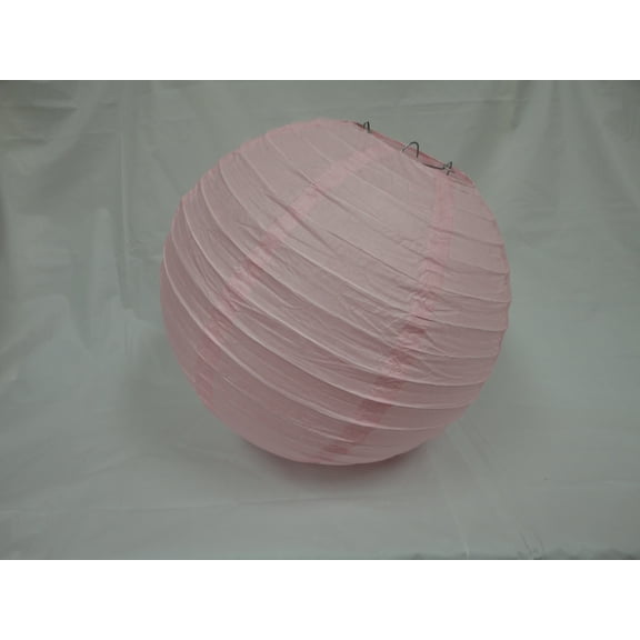 12" LIGHT PINK CHINESE PAPER LANTERNS 10 COUNTS