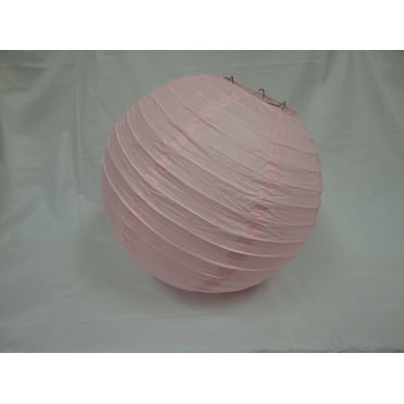 12" LIGHT PINK CHINESE PAPER LANTERNS 10 COUNTS