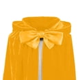 thumbnail image 6 of Iyufng Unisex Velvet Velvet Hooded Mid Length Cape Big Front Bow Ruffle Edge Cloak Cosplay Outfit for Halloween Carnival Photo Shoot, 6 of 9