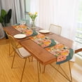 thumbnail image 2 of Yayeee Table Runner 70 inches Long Home Kitchen Dinning Party Decoration, Pink Cityscape Painting, 2 of 7