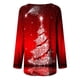 thumbnail image 4 of ICHUANYI Liquidación Camisas casuales florales de manga larga para mujer Jersey sólido Tops de túnica sueltas Estampado de árbol de Navidad Blusa de manga larga con cuello redondo ICHUANYI WER202308233407, 4 of 5
