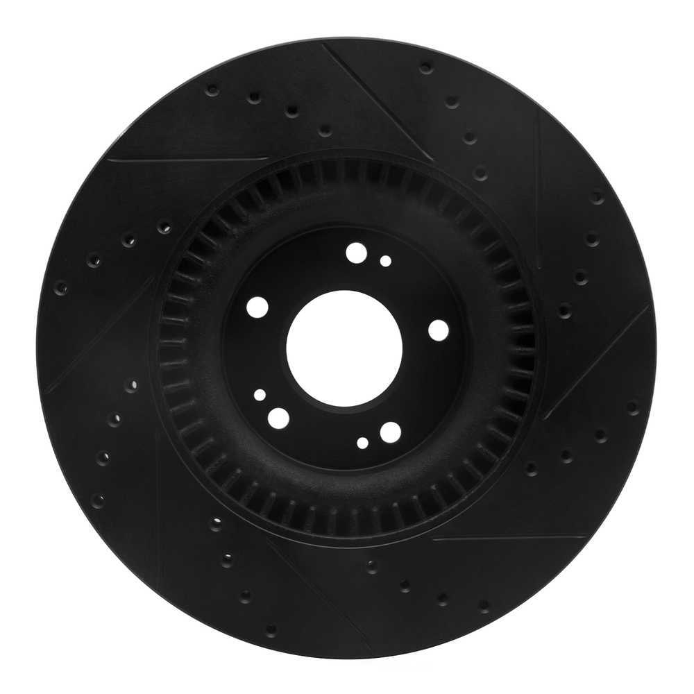 Dynamic Friction Company 633-03036L DFC Brake Rotor - Drilled And Slotted - Black