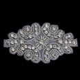 thumbnail image 2 of ZPAQI Sew / Iron On Silver Bling Beaded Rhinestone Trim Applique Bridal Dress Motif, 2 of 3