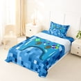 thumbnail image 5 of Erosebridal Miners Games Checkered Twin Sheet Sets,Gamepad Gamer Video Games Bedding For Kids 3-Piece, 5 of 6
