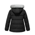 thumbnail image 2 of KVE Women's Plus Size Hooded Warm Winter Coat Quilted Thicken Puffer Jacket with Removable Hood Black 3X, 2 of 9