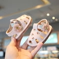 thumbnail image 6 of LIIPEE Baby Girls Sandals Kids Casual Summer Flower Embroidered Crib Shoes Fashion Hollow Out Hook And Loop First Walkers Prewalkers Footwear,3-6 Months, 6 of 9