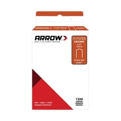 

3PC Arrow Fastener Arrow Fastener - 588SP - #588 3/8 in. W x 1/2 in. L 18 Ga. Power Crown Standard Staples 1250/Pack