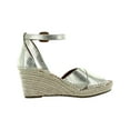 thumbnail image 2 of Gentle Souls by Kenneth Cole Womens Charli Leather Sandal Wedge Heels, 2 of 3