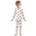 thumbnail image 3 of joogoo Ladybugs Leaves 2 Piece Long Sleeve Tee and Pants Cotton Pajama Set 4T, 3 of 7