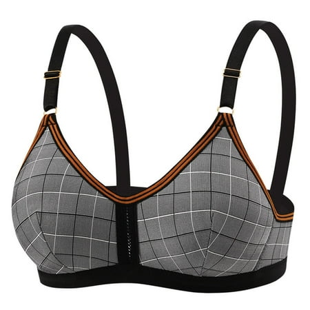 TJUJUSO Women Seamless Bras No Underwire Adjustable Strap Soft Comfortable Bra Ladies Lingerie Brassiere Push Up Bralette Tops Black 38
