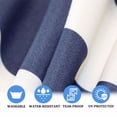 thumbnail image 4 of Fithood 2 PCS Set Outdoor 79.49" x 26" Lounge Chair Cushion Replacement Patio Seat Cushion Chaise Lounge Cushion（Blue/White Stripe） [Sale to Temu is Banned.Weekend can not be shipped, order with caut, 4 of 5