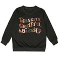 thumbnail image 1 of TZEWGL Mignon Imprimé Alphabet Col Rond Manches Longues Anti-Transpiration pour Enfants Taille 13-14T, 1 of 3