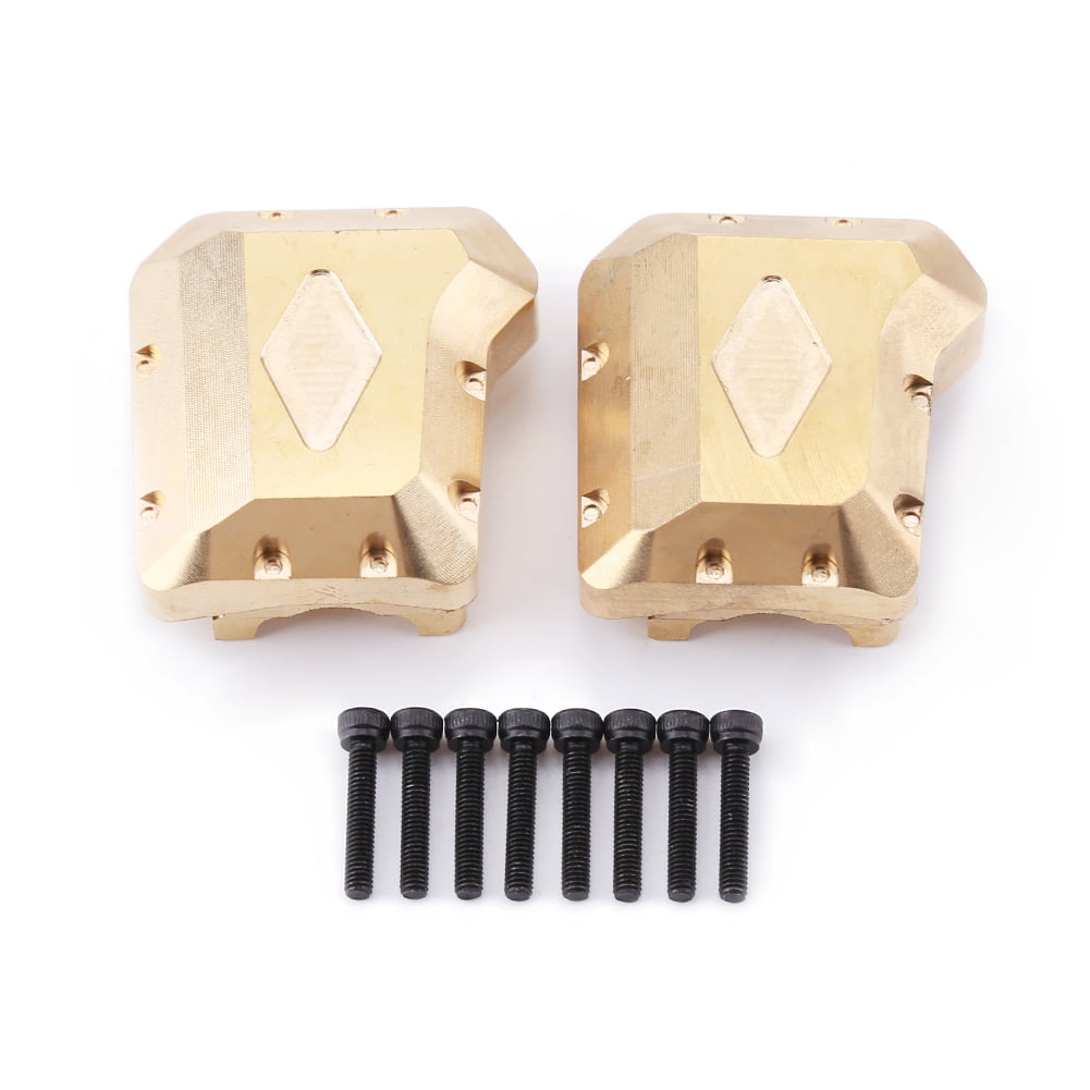 2PCS Metal Front & Rear Axle Outer Diff Cover for 1/10 Traxxas TRX4 RC Crawler 