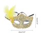 thumbnail image 2 of Ofertas Únicas 1 Pc Máscara de Fiesta de Plumas de Princesa para Fiesta de Máscaras Amarilla, 2 of 5