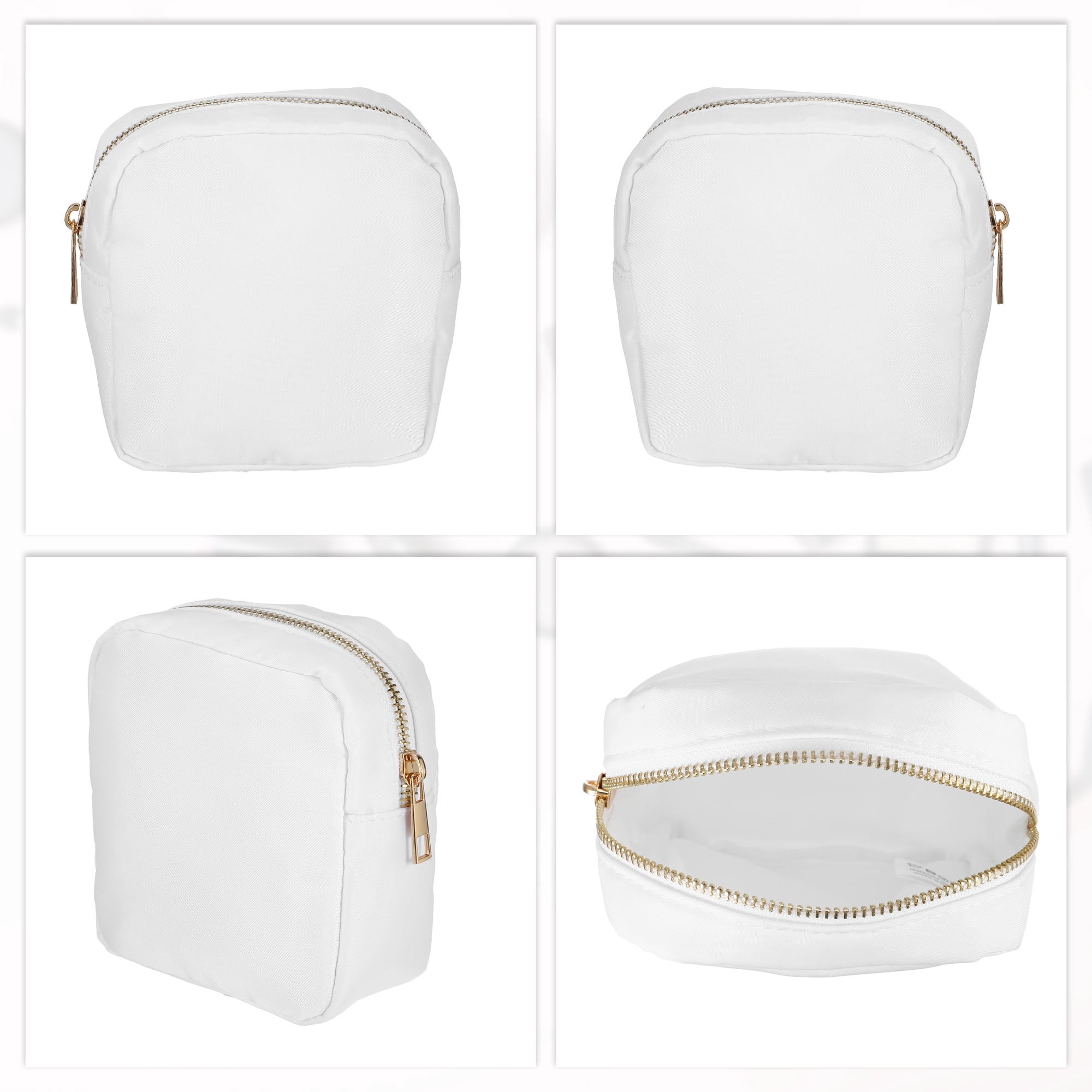 Unique Bargains Women Waterproof Makeup Bag for Business Travel Vacation Camping White